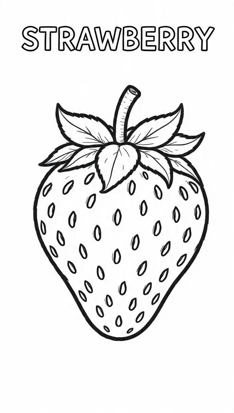 Fruits Coloring Book Pages Pack – Printable PDF With Fruit Names for ...