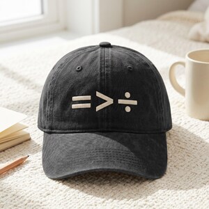 Embroidered Equality Is Greater Than Division Cotton Cap