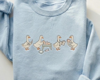 Embroidered Nurse Goose Sweatshirt, Newborn Nursery, Postpartum RN Gift