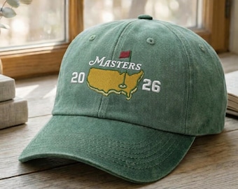 Gorra de golf Masters bordada, gorra inspirada en el torneo de Augusta.