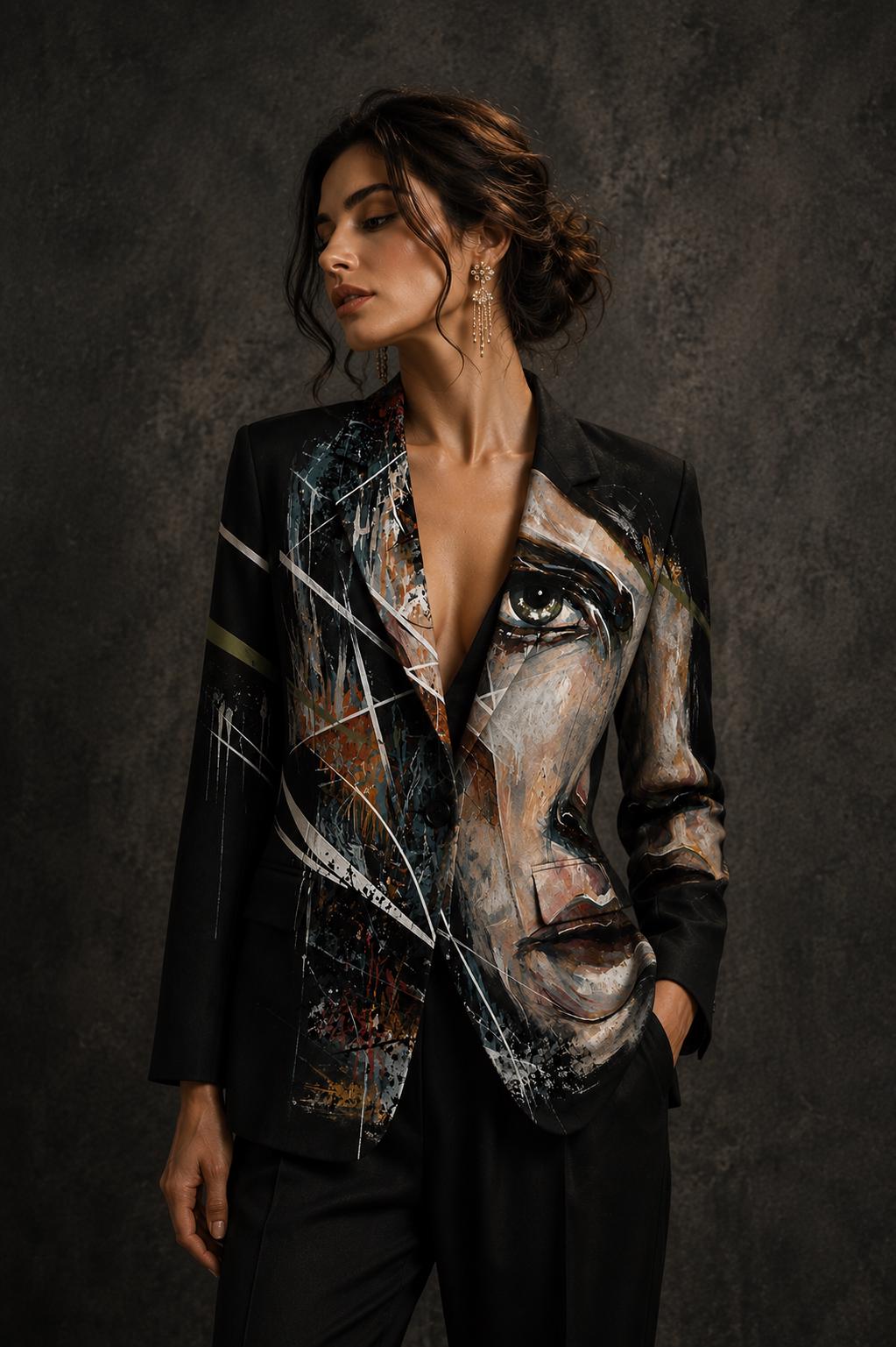 Mens Hand Painted Blazer - Etsy