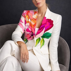 Hand Painted Blazer Jackets - Etsy