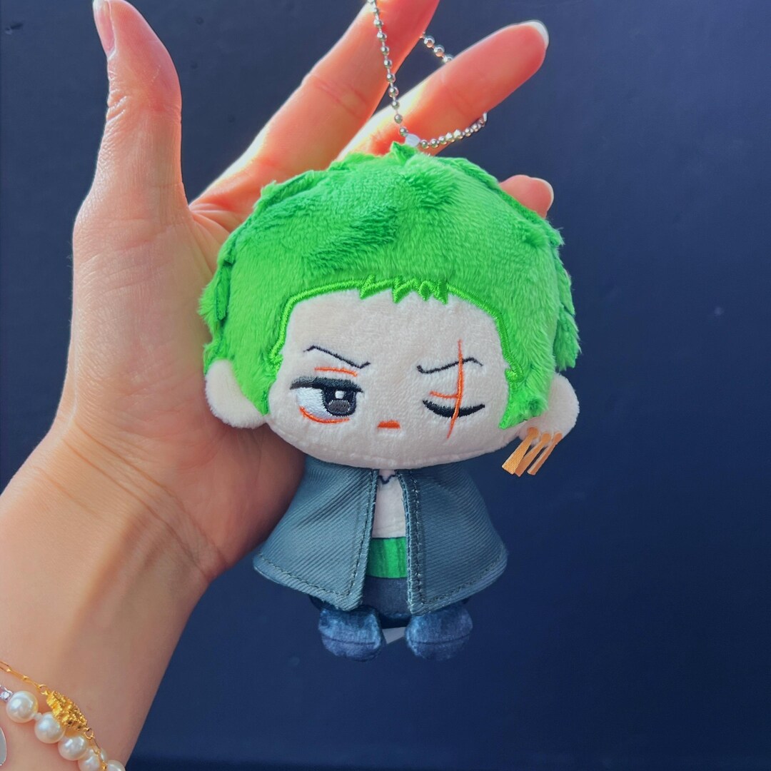 Stuffed Key Case Zoro Anime Plushie, Anime Stuffed Key Charm, Anime Fluffy Key Charms ...