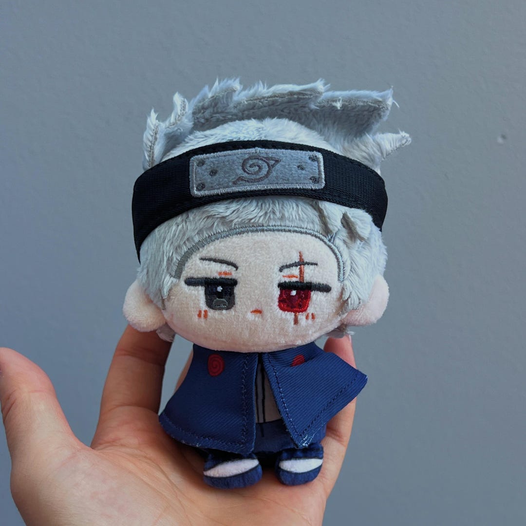 Stuffed Key Case Kakashi Anime Plushie, Anime Stuffed Key Charm, Anime Fluffy Key Charms ...