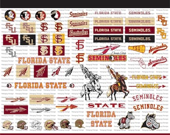 Seminoles SVG Bundle, Florida State Football, SVG Bundle, Cricut, Printable, University, College, Basketball, Svg Png Pdf, Download