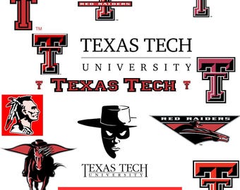Layered Texas Tech University SVG, Athletics, College, Red Raiders SVG, Lady, Cricut, Football, Digital File.
