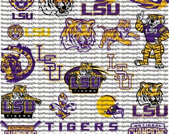 Tigers SVG Bundle, LSU Football, SVG Bundle, Cricut, Printable, University, College, Basketball, Svg Png Pdf, Download