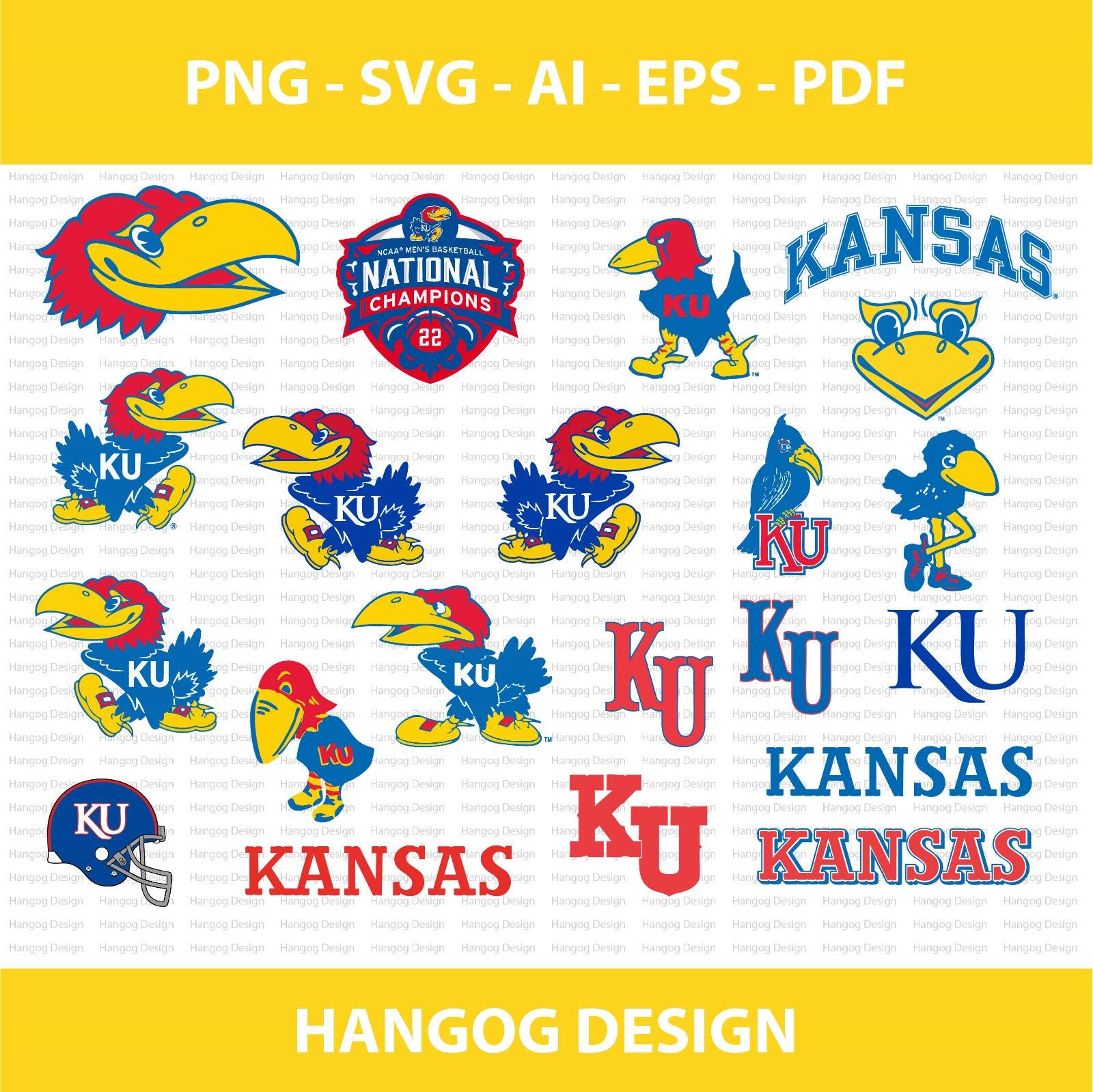 カンザス大学　ジェイホークス　バスケットボール　マスコット　キャラクター Kansas jayhawks logo - Etsy 日本
