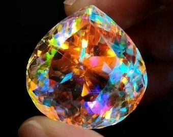 45 Ct Mystic Topaz Gorilla Multi-Color Pendant Size, Heart for Jewelry & Decor Loose Gemstone