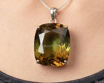 Colgante de plata alemana con zultanita que cambia de color, 55 quilates, gema suelta sin cadena.