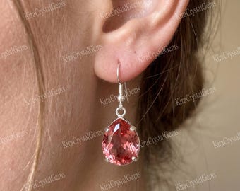 Color Changing Zultanite Earring For Women Everyday Jewelry Gift Pear Gemstone GS Silver