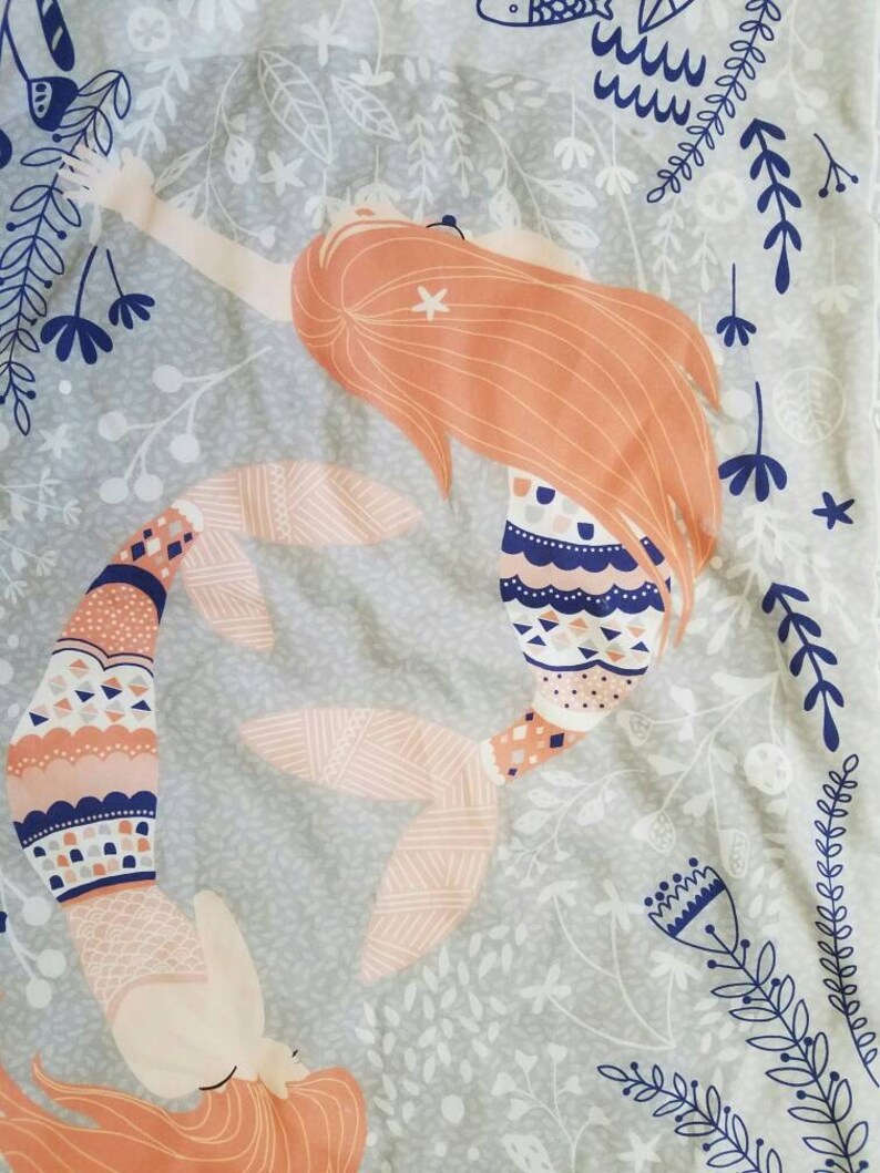 Mermaid Mini Snuggle Lovey blankie minky newborn baby shower gift ideas under the sea image 4