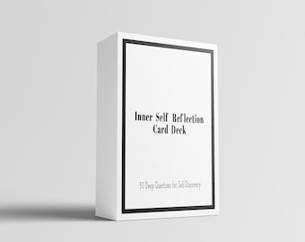 Self Reflection Card Deck | 50 Deep Questions for Self-Discovery (Digital Download)