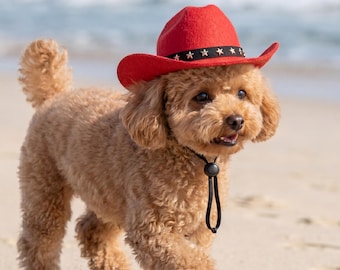 Dog Cowboy Adjustable Pet | Funny Western Style Head Wear | Summer Outdoor Dog Accessories