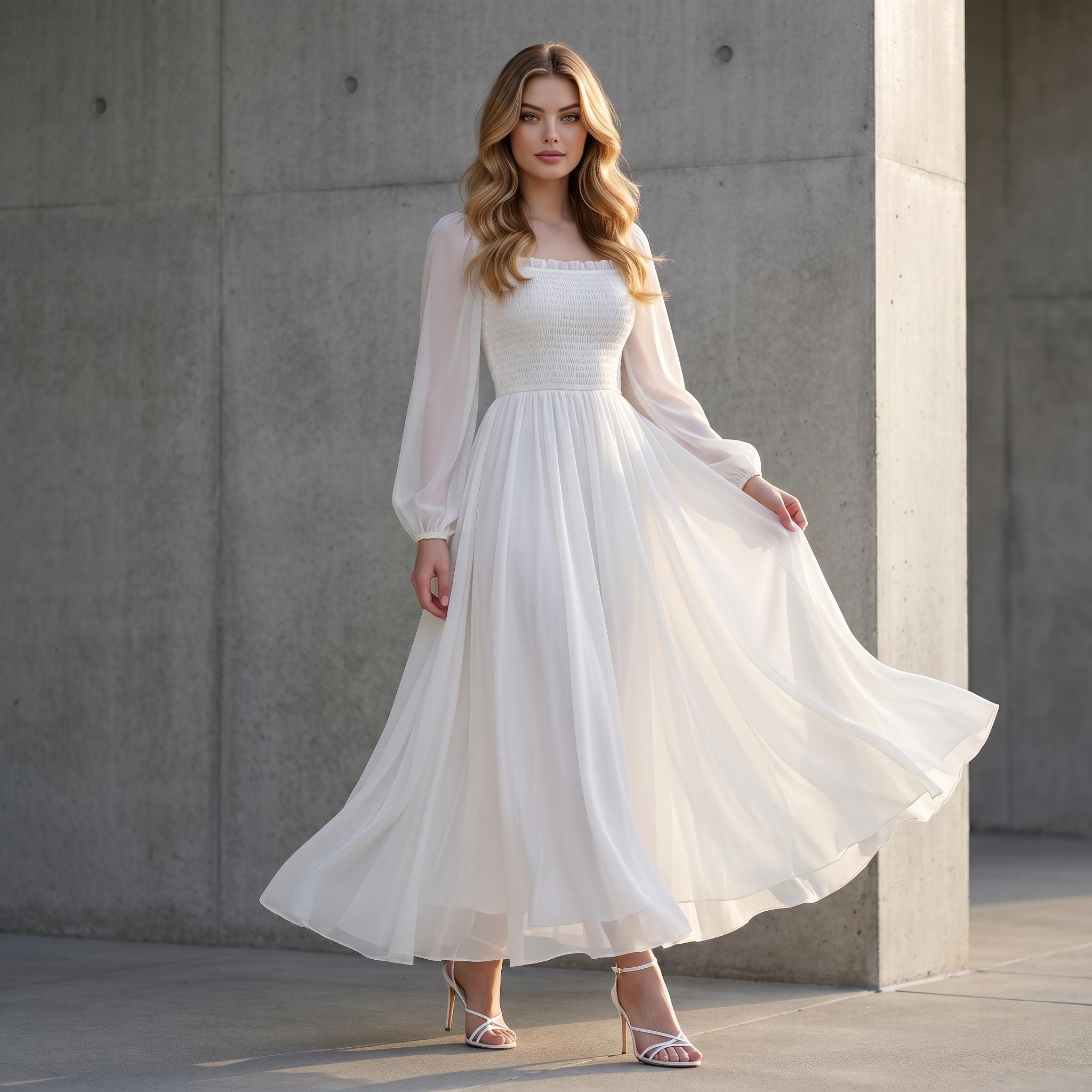 long white evening dresses uk Candy White Evening Dress
