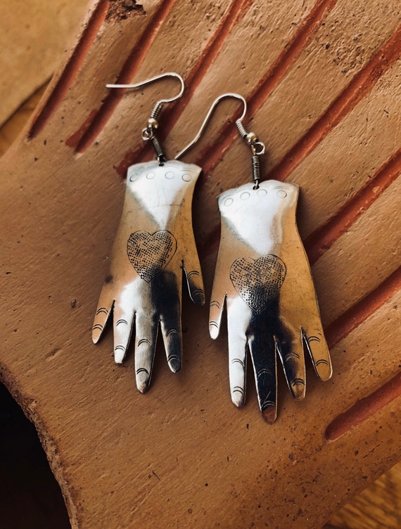 Etsy hand earrings best sale