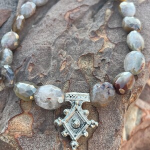 Frida&#39;s Smoky Quartz Primitive Pendant Necklace
