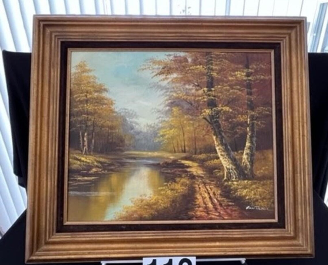 Signed Oil on Canvas Painting by Phillip Cantrell Marked Etsy