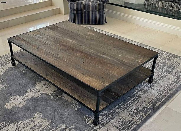 Restoration hardware dutch sale industrial coffee table