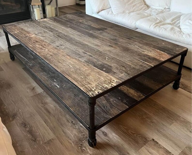 RH Dutch Industrial Coffee Table Exlarge Version 67 Etsy