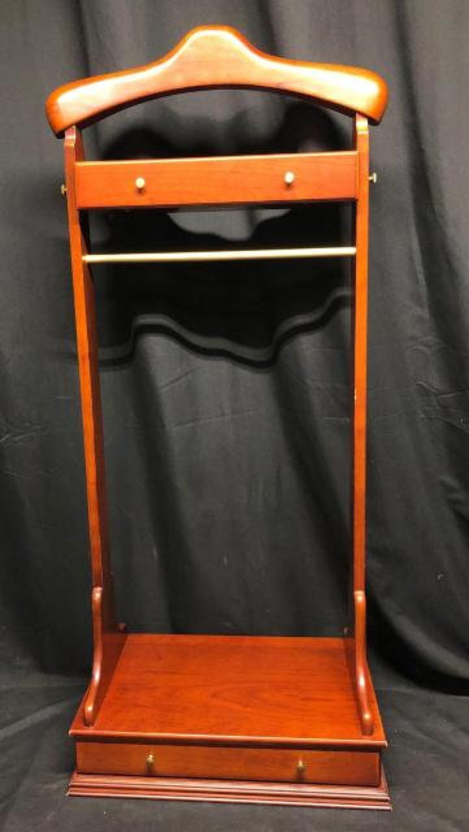 Vintage Bombay Company Wood Valet Butler Stand Etsy