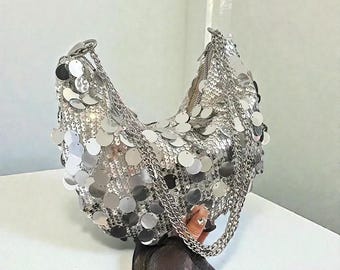 Sequin Evening Clutch Bag for Women | Chain Crossbody Party Purse | Wedding & Dinner Shoulder Handbag