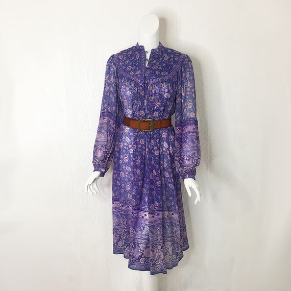 Vintage 1970s Ritu Kumar for Judith Ann Silk Block