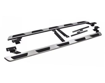 Running Boards custom Side Steps for Audi Q7 4M 4MB 2015-2023 Brushed Steel Side Rails Nerf Bars Anti Slip Durable Guard OEM Style