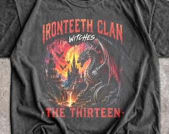 The Thirteen Throne Of Glass T-Shirt, Ironteeth Clan Dragon Tee, Fantasy Book Lover Gift