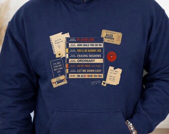 Alex Warren Era Cassette Graphic Hoodie , Vintage Music Lover Shirt