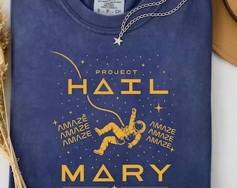 Project Hail Mary Astronaut T-Shirt, Sci Fi Space Graphic Tee