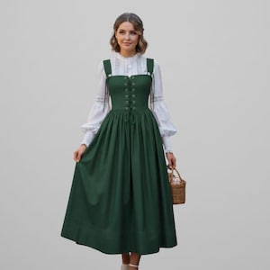 alpine dress with close fitting bodice Traditional Alpine Skirt And Close Fitting Bodice