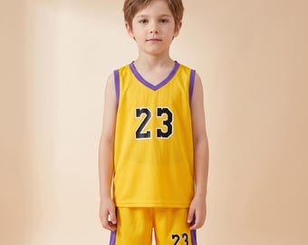 Ensemble de maillot de basket-ball pour enfant, short de sport pour garçon, tenue de sport pour jeune