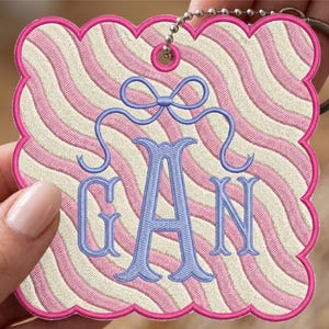 Broderipaket | Paket med applikationer för väsketiketter | Paket med applikationer för monogramvapen | Paket med BX-typsnitt | Hela butiken bild 8