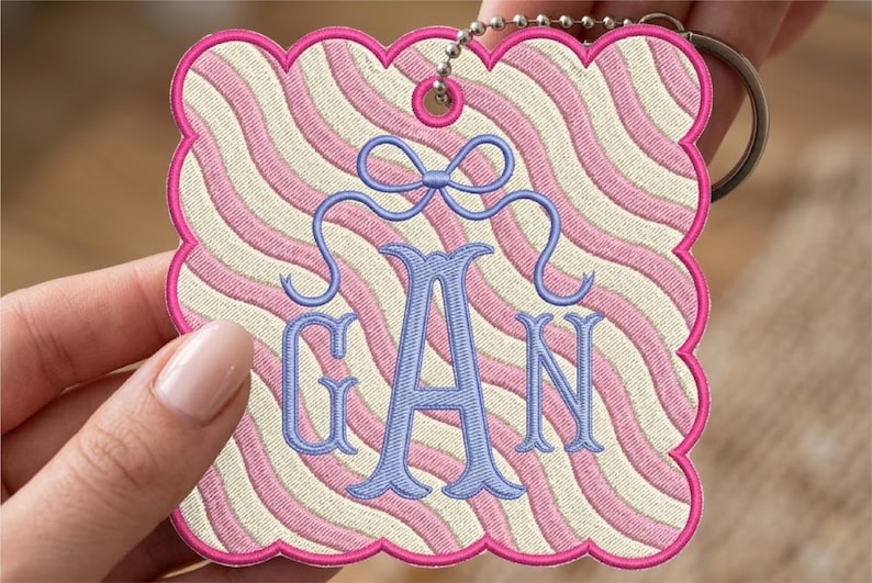 Broderipaket | Paket med applikationer för väsketiketter | Paket med applikationer för monogramvapen | Paket med BX-typsnitt | Hela butiken bild 8