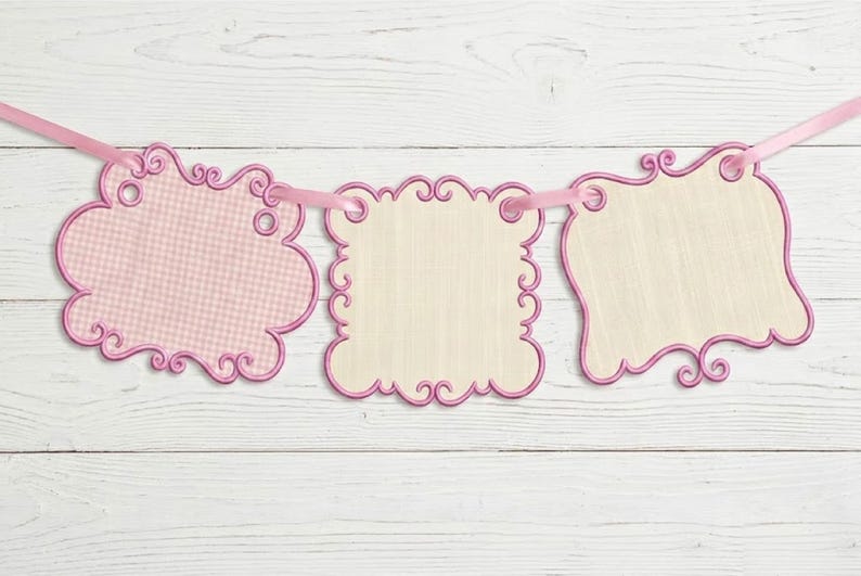 Broderipaket | Paket med applikationer för väsketiketter | Paket med applikationer för monogramvapen | Paket med BX-typsnitt | Hela butiken bild 7