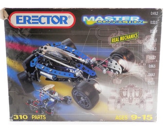 Vintage 1998 Erector Master Connection Vehicle Builder Kit Meccano 030050 Buggy