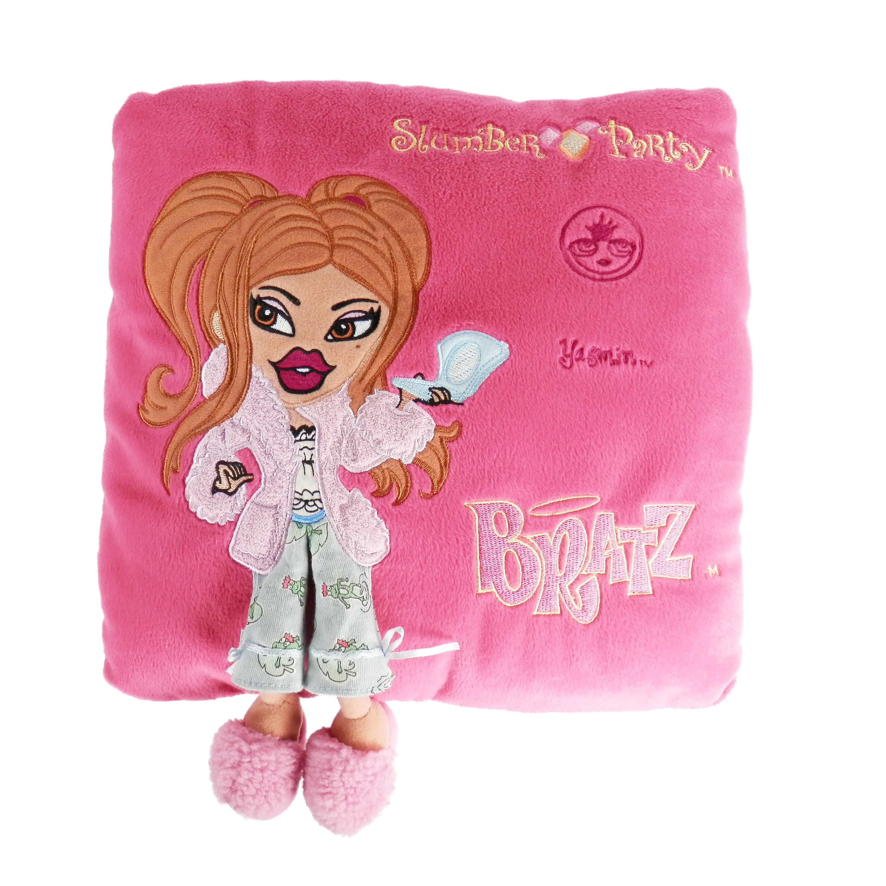 2003 Bratz Slumber Party Yasmin Pajama Pink Pillow 3D Legs Home