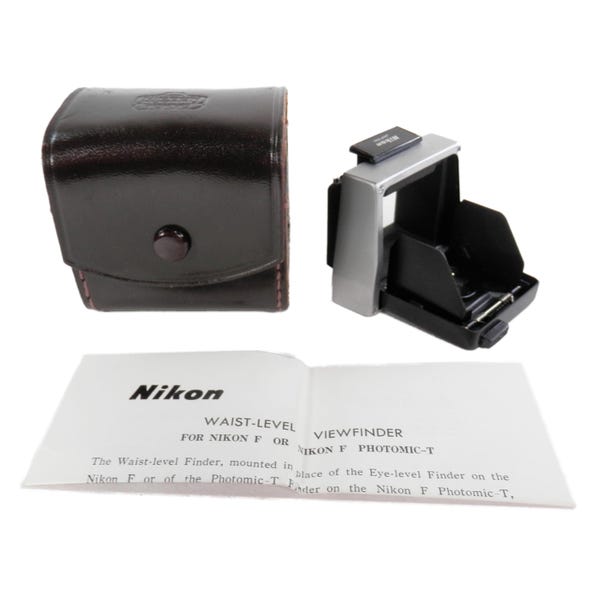 Nikon Waist Level Viewfinder Nikon F Photomic-T VTG w/ Case Felt Nippon