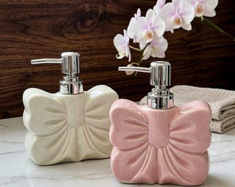 Ceramic Soap Dispenser Cloud Design – Refillable Lotion Bottle Bathroom Set Shower Pump Modern Minimalist Decor, Accessory Gift