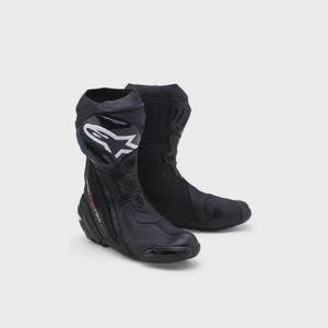 Alpinestars Supertech R Racing Stövlar, Svarta Sportbikeskor