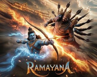 Libro Ramayana / Batalla de Rama contra Ravana, Mitología hindú ((Descarga digital))