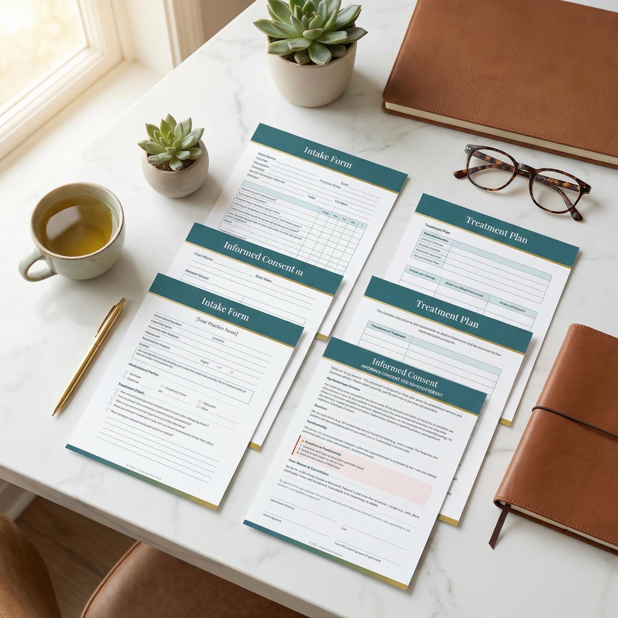 Therapy Practice Starter Kit: Pro Forms & Templates for New Therapists ...