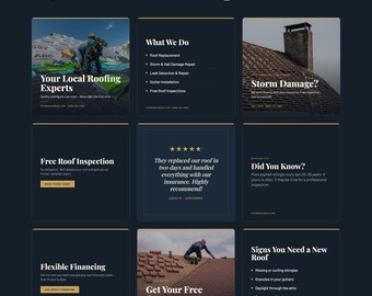 24 Roofing Social Media Templates, Editable Canva Instagram Posts for Roofers, Roofing Contractor Marketing, Storm Damage & Review Posts