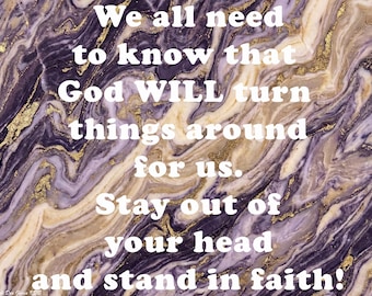 Steh im Glauben — Gott wird es wenden