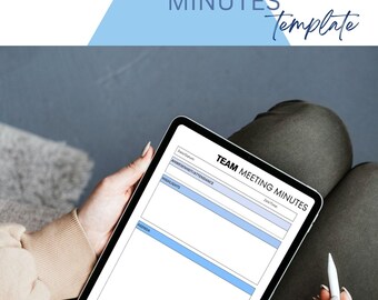School Staff Meeting Minutes Template Canva, Editable Teacher Meeting Notes, Principal Meeting Template, Team Meeting Template