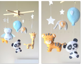 Animals Baby Mobile - Baby mobile zoo - Jungle Mobile - baby mobile animals - forest mobile - baby crib mobile - baby mobile