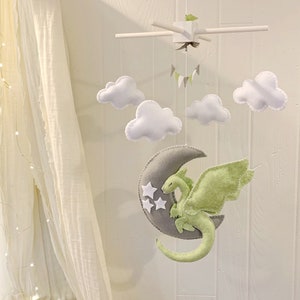 Dragon mobile baby mobile dragon dragon nursery fairytale nursery nursery decor dragon baby decor image 1