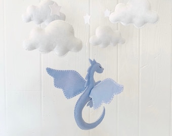 Baby mobile - Dragon mobile - hanging mobile - baby mobile dragon - dragon nursery - fairytale nursery - mobile - medieval nursery - knight