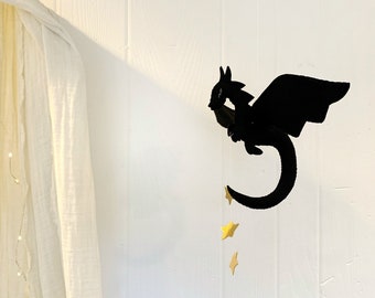 Baby mobile - Dragon mobile - hanging mobile - baby mobile dragon - dragon nursery - fairytale nursery - baby gift - gender neutral baby